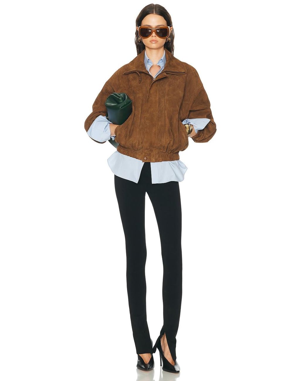 Magda Butrym Brown Suede Jacket