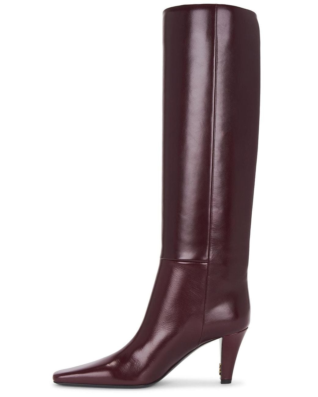 Saint Laurent Purple Jill Knee High Boot