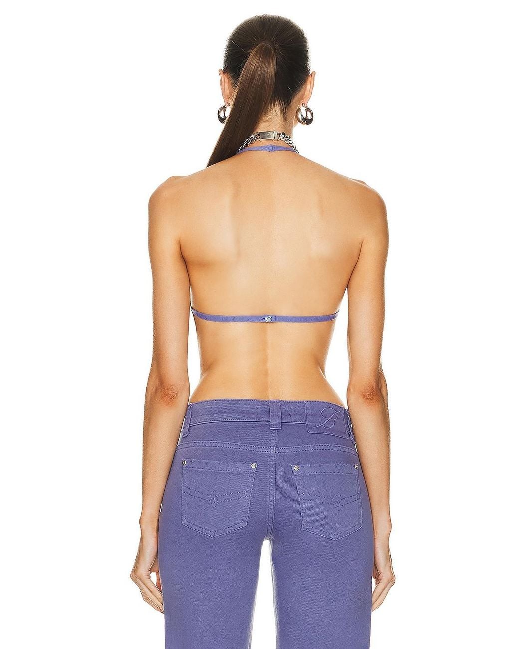 Blumarine Blue Bra Top