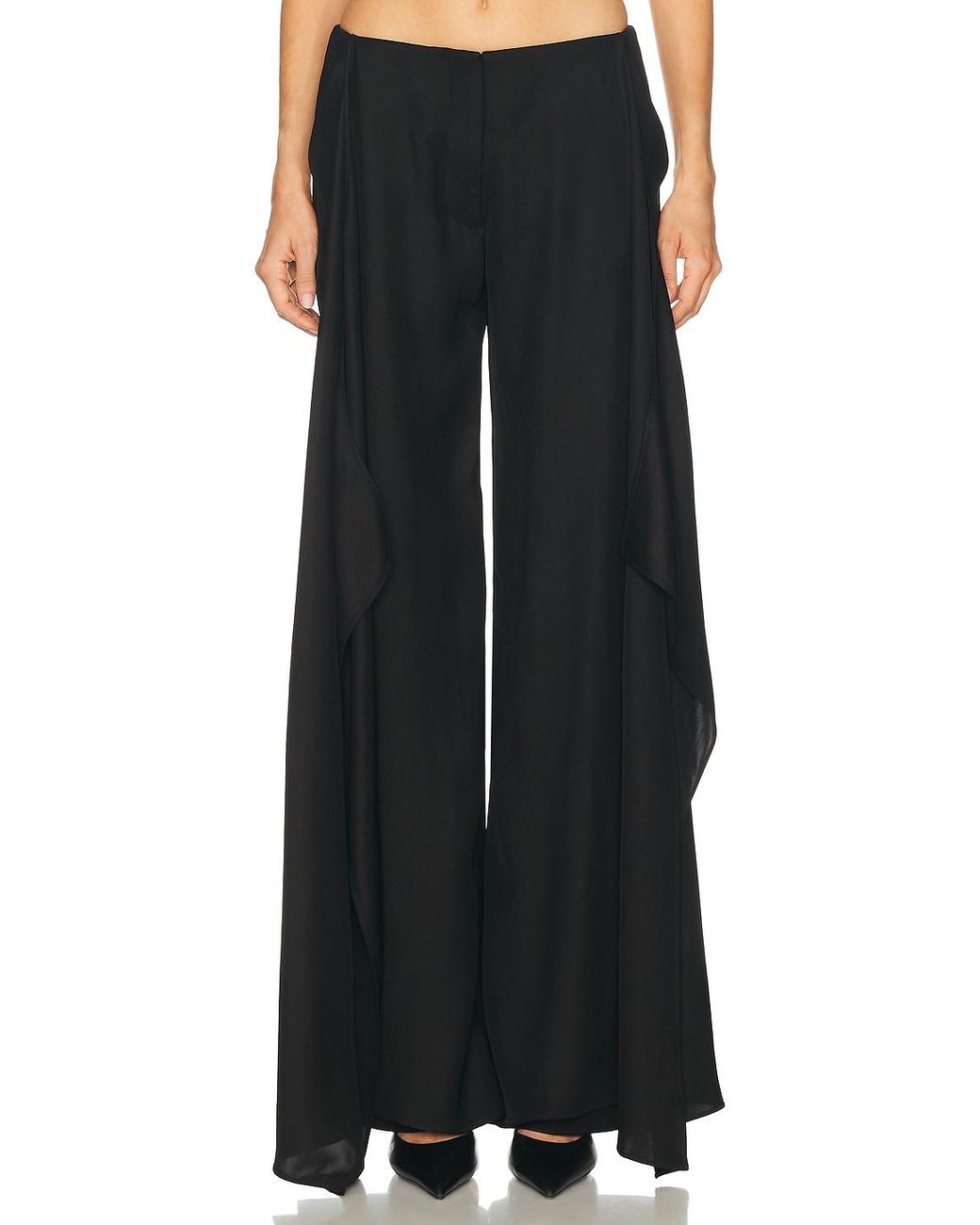 Christopher Esber Black Released Towel Trouser