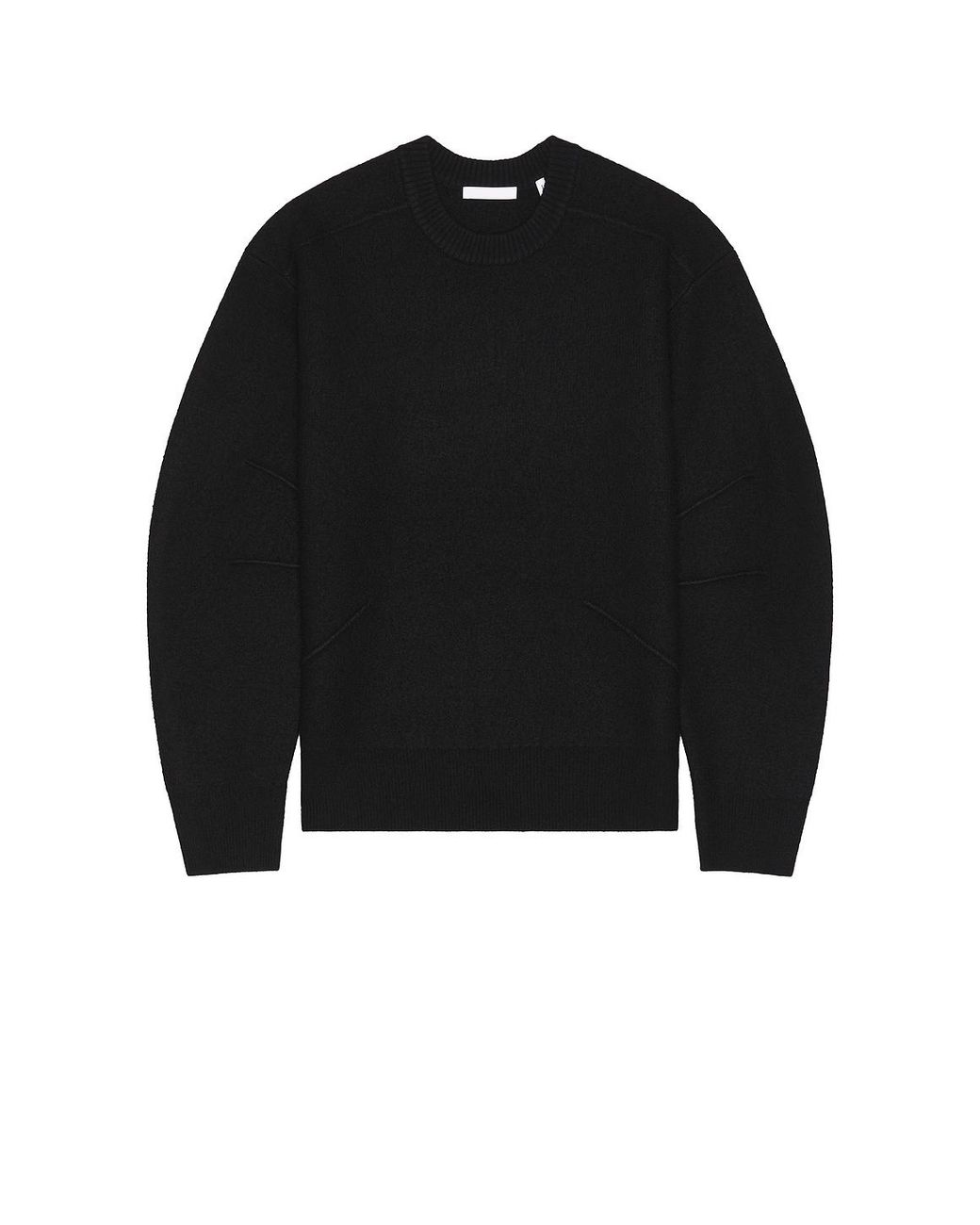 Helmut Lang Black Boiled Crew Sweater for men
