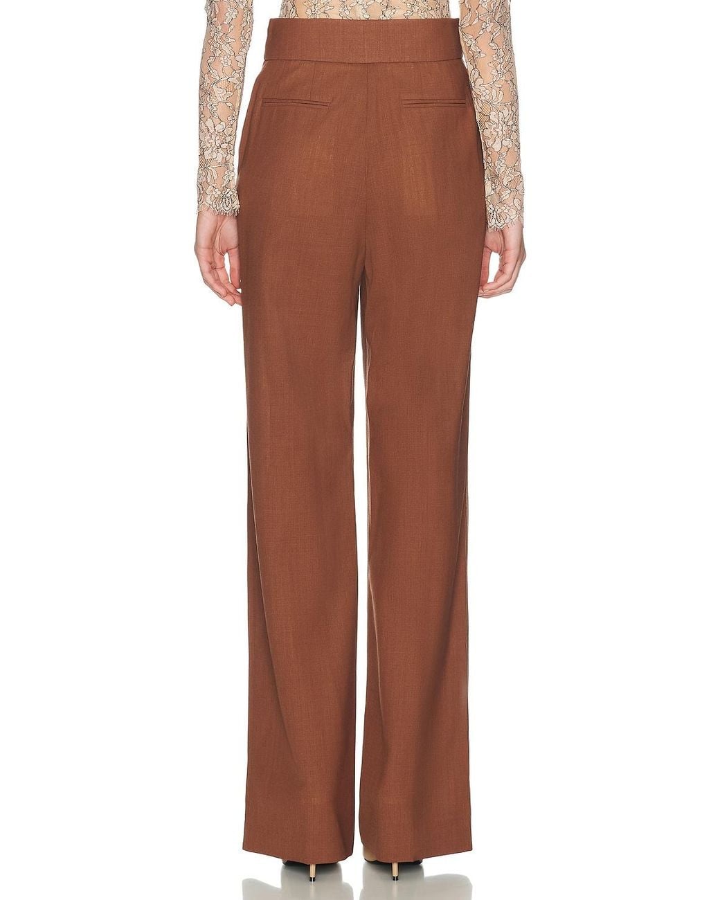 Valentino Brown Functional Suiting Pant
