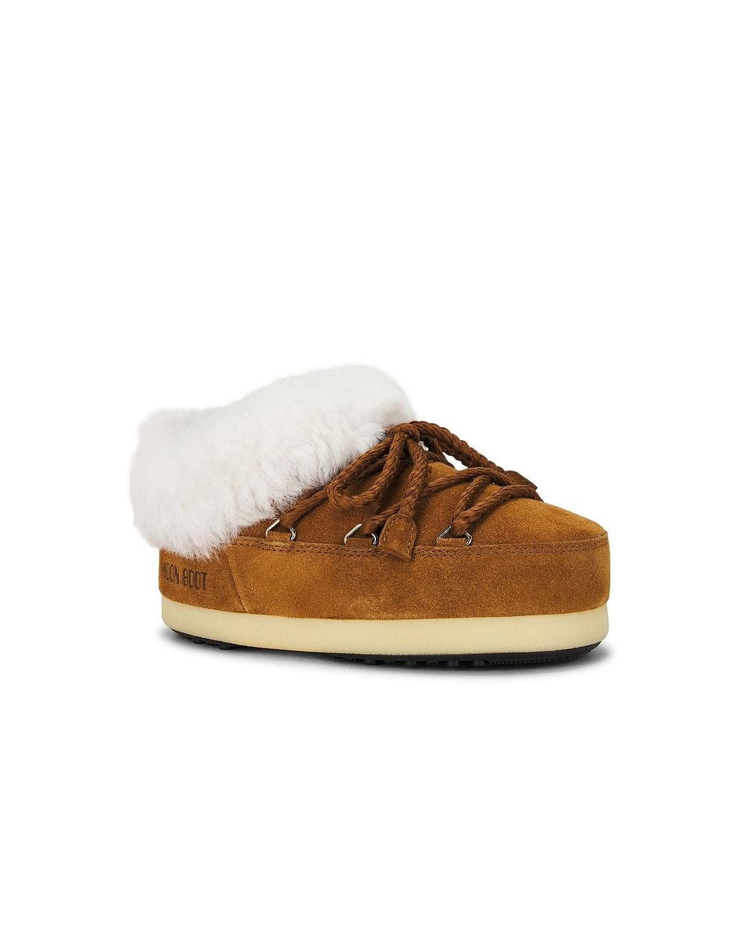Moon Boot Brown Evx Mule Suede Boot