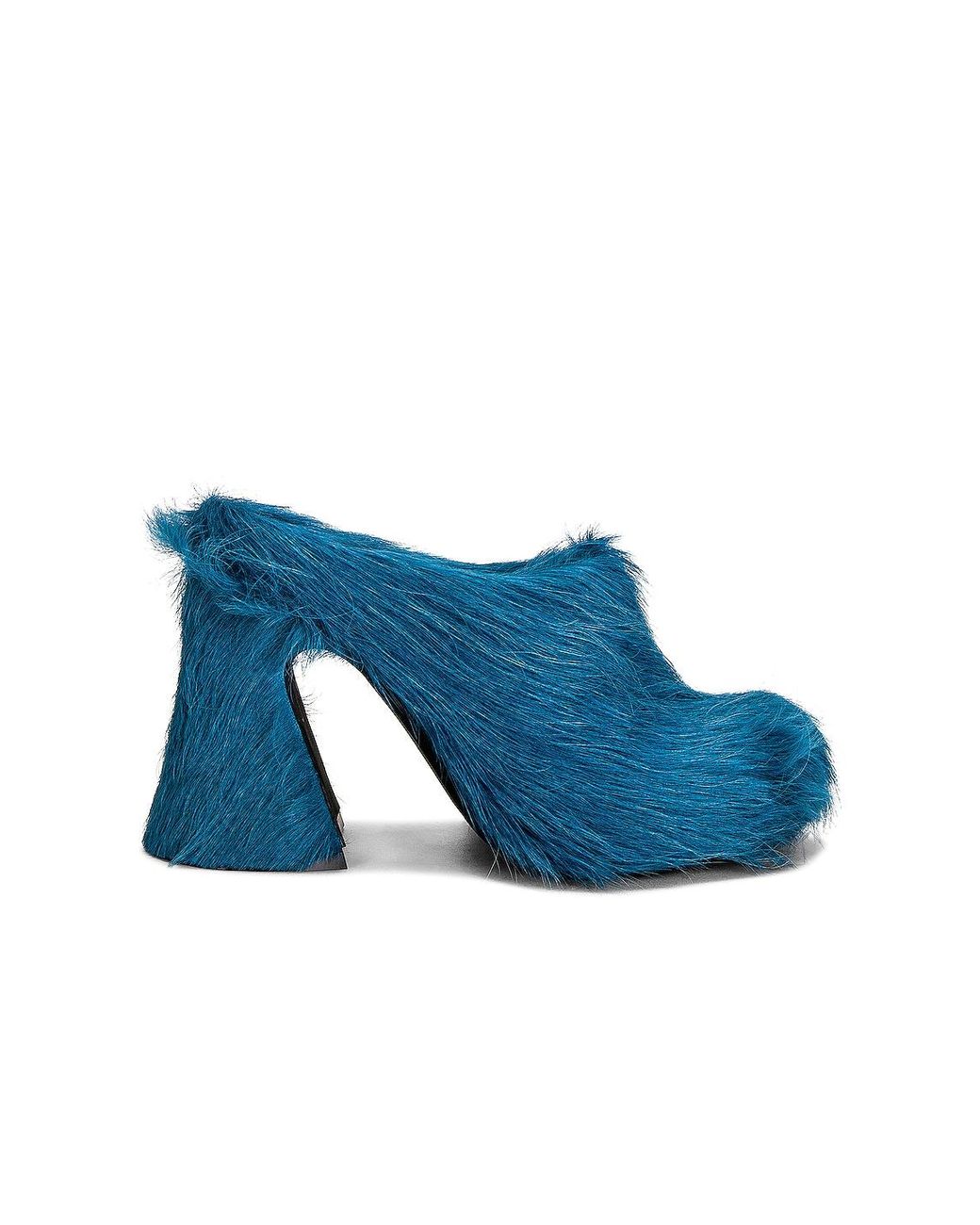 Marni Sabot Heels in Blue | Lyst
