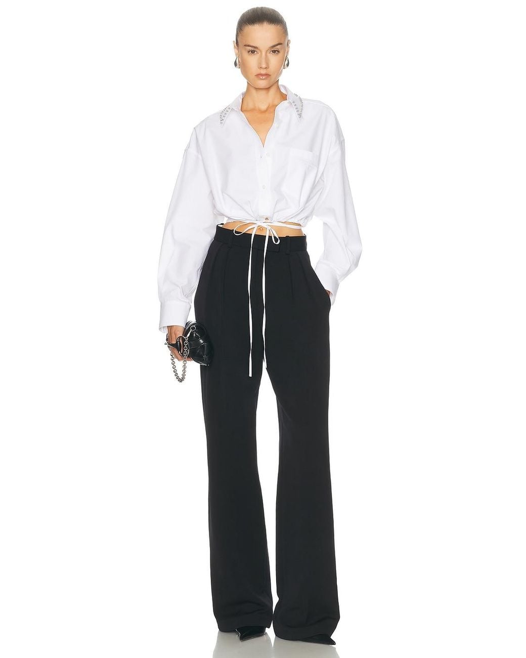 Alexander Wang White Wrap Shirt