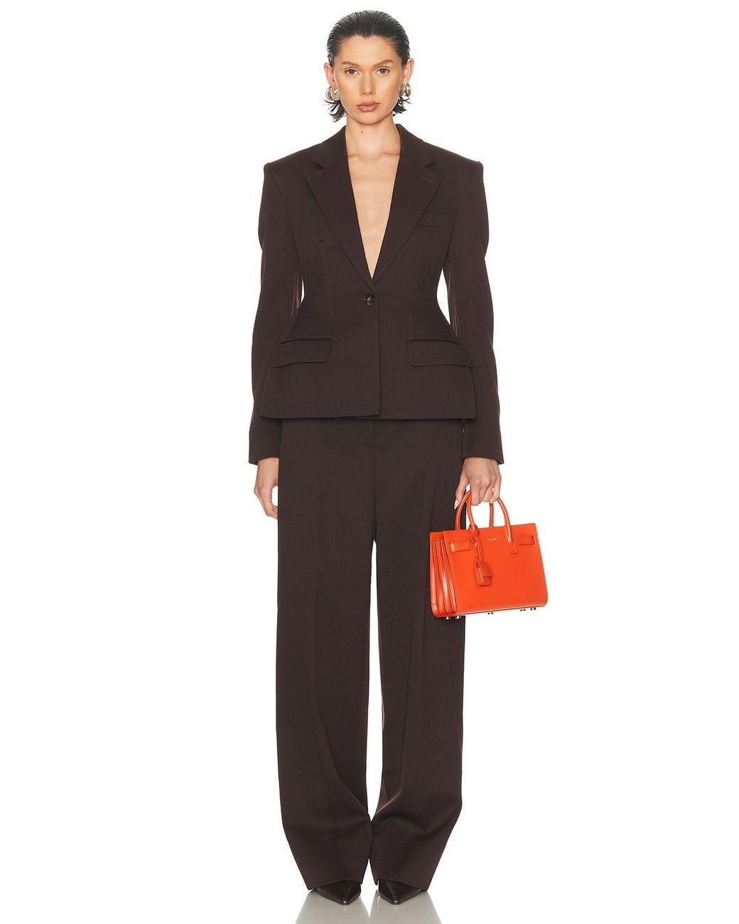 Stella McCartney Black Twill Tailoring Molded Jacket