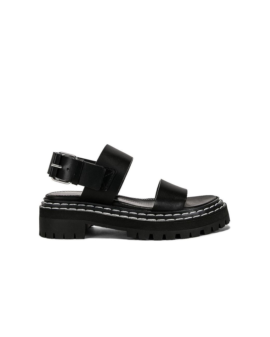 Proenza Schouler Lug Sole Sandals in Black | Lyst