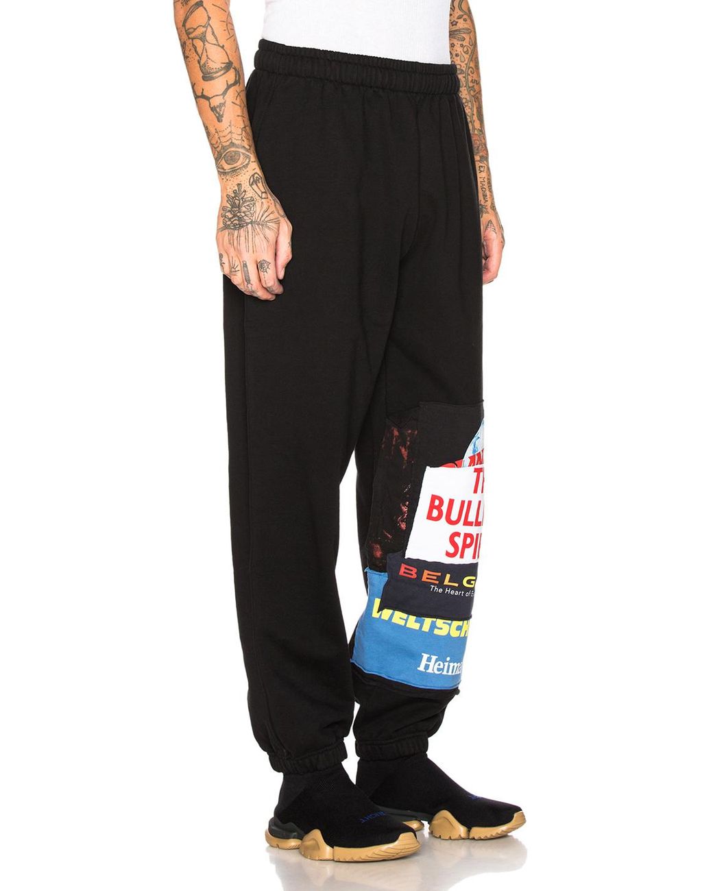 Vetements Cotton Patchwork Sweatpants 