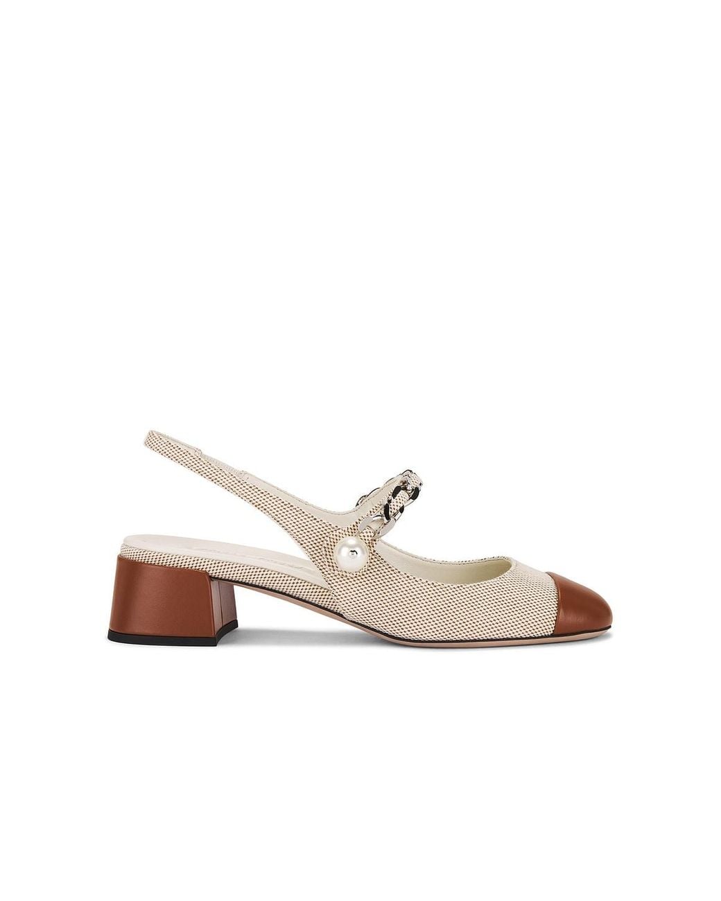 Miu Miu White Slingback Heel