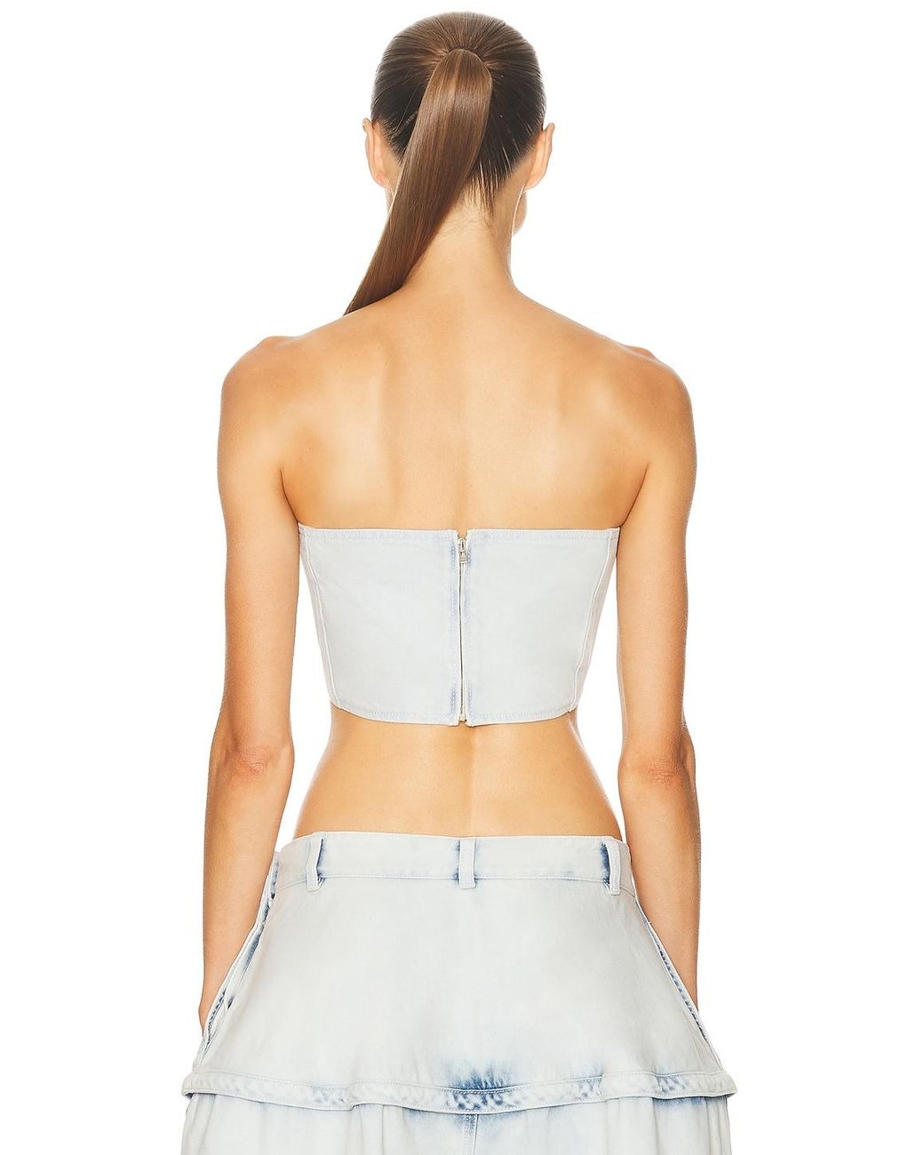 Alaïa White Bustier Top