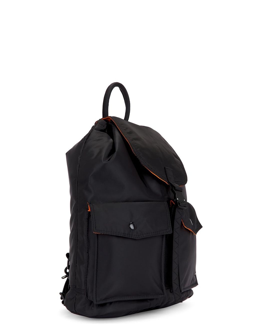 Alpha Industries Black Nylon Backpack for men