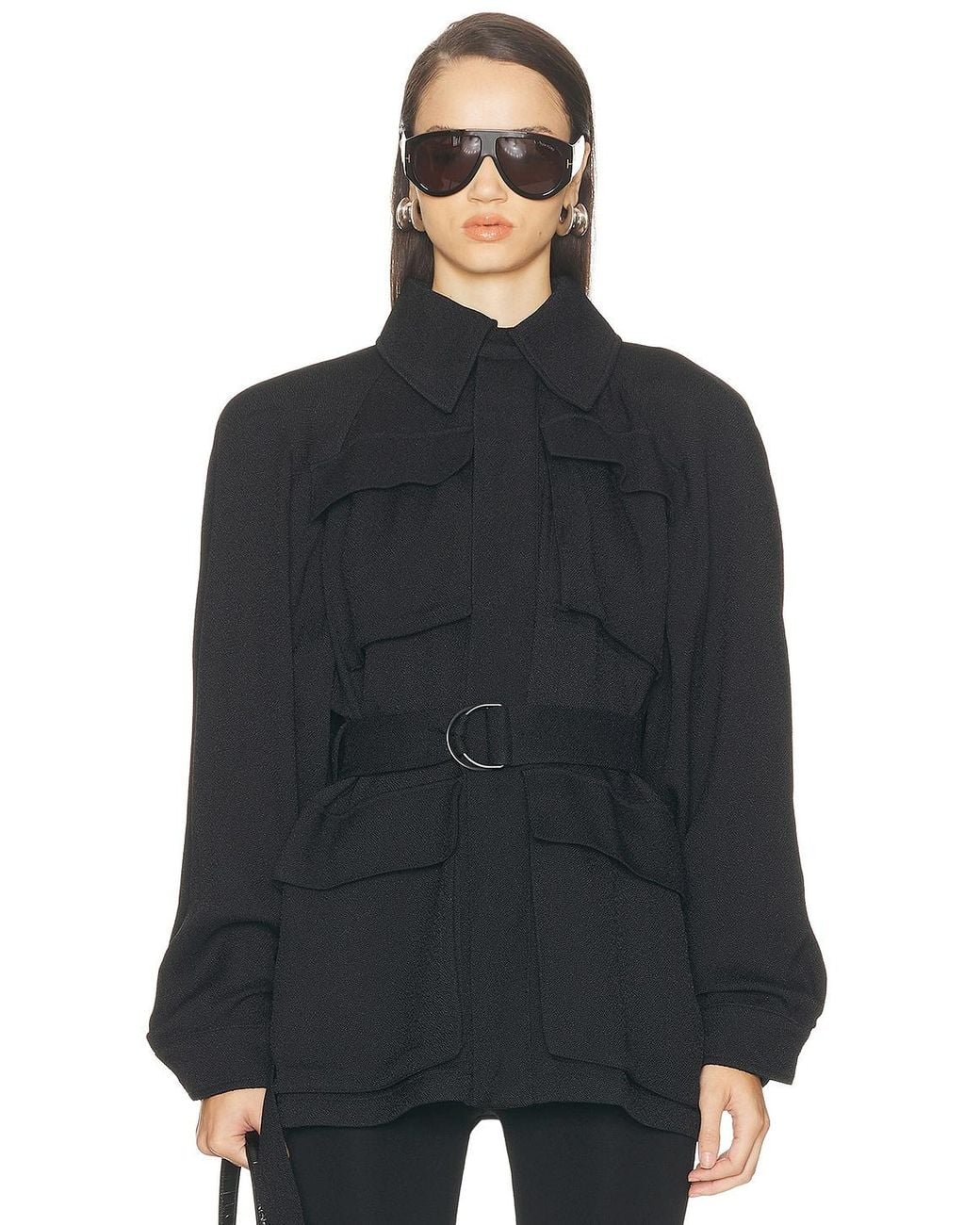 Wardrobe NYC Black Safari Jacket