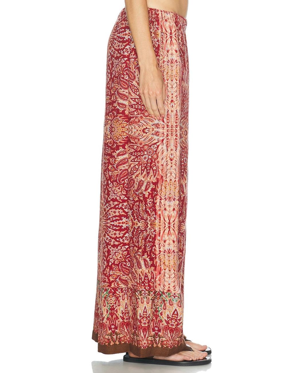Bode Red Arrowleaf Pants