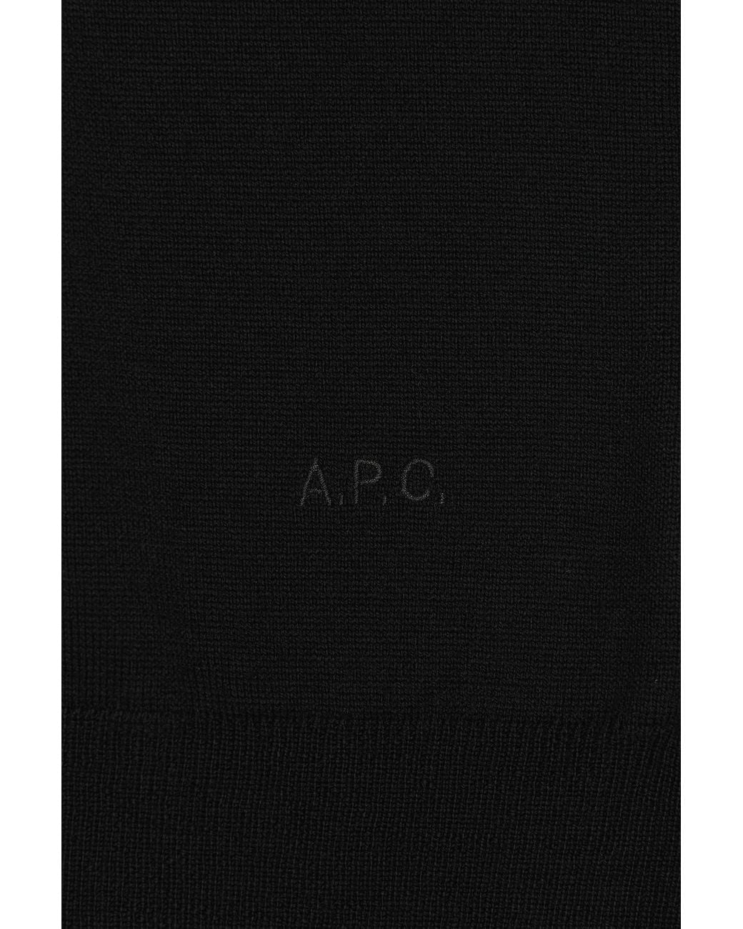 A.P.C. Black Matthieu Pullover for men