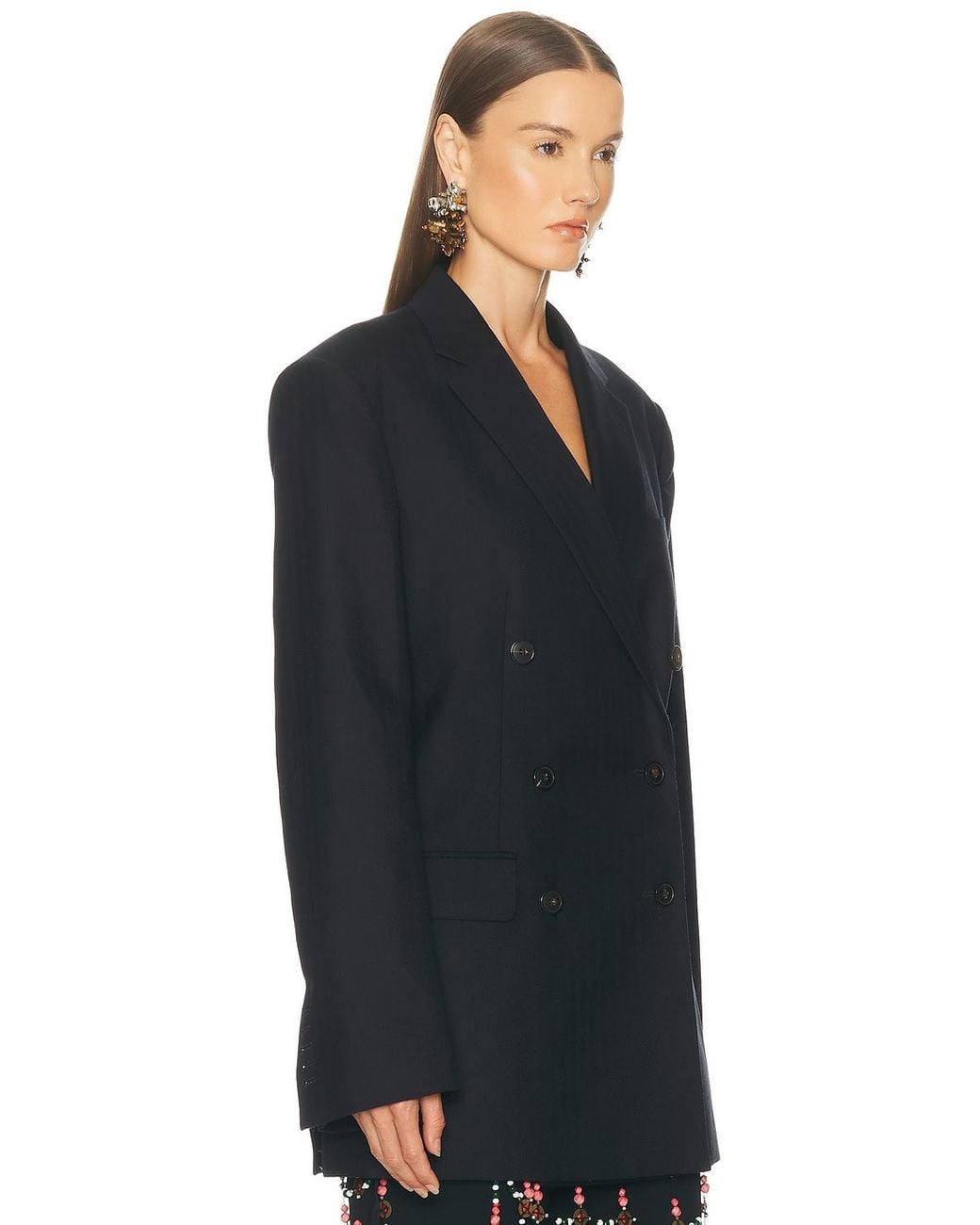 Dries Van Noten Black Bayfa Jacket