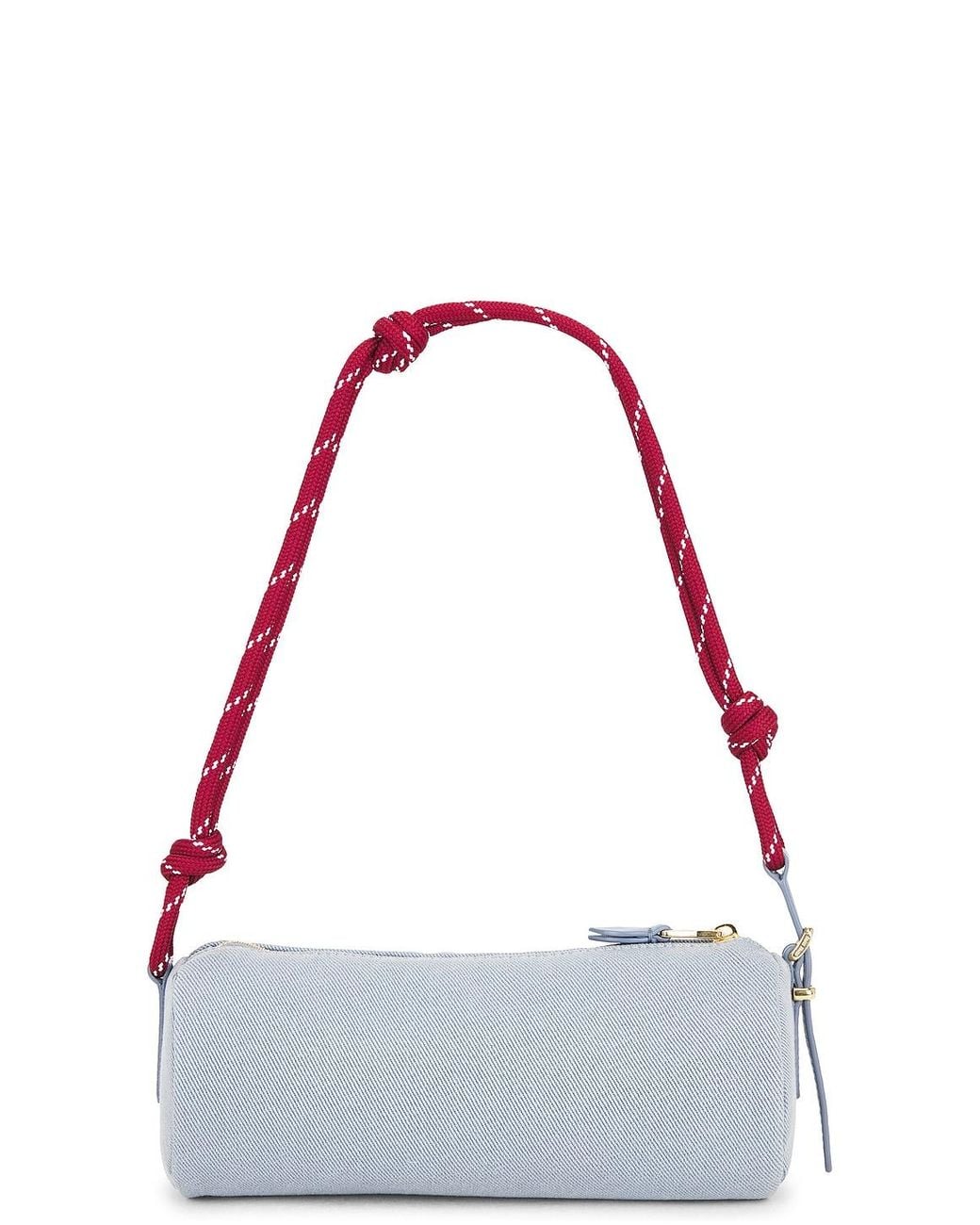 Miu Miu Red Gabardine Contenitori Nastro Bag