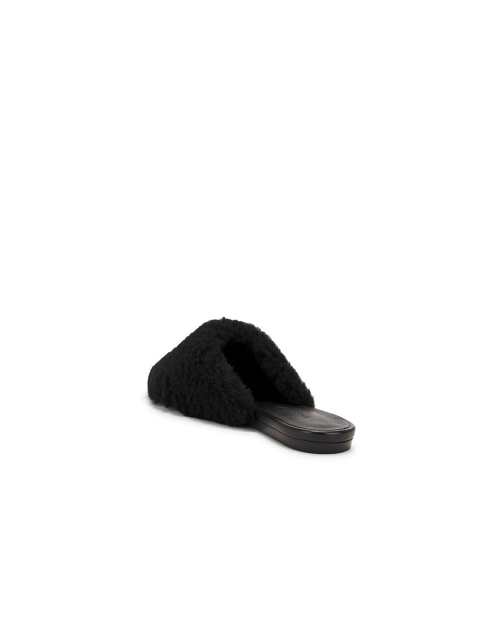 Jenni Kayne Black Shearling Mule