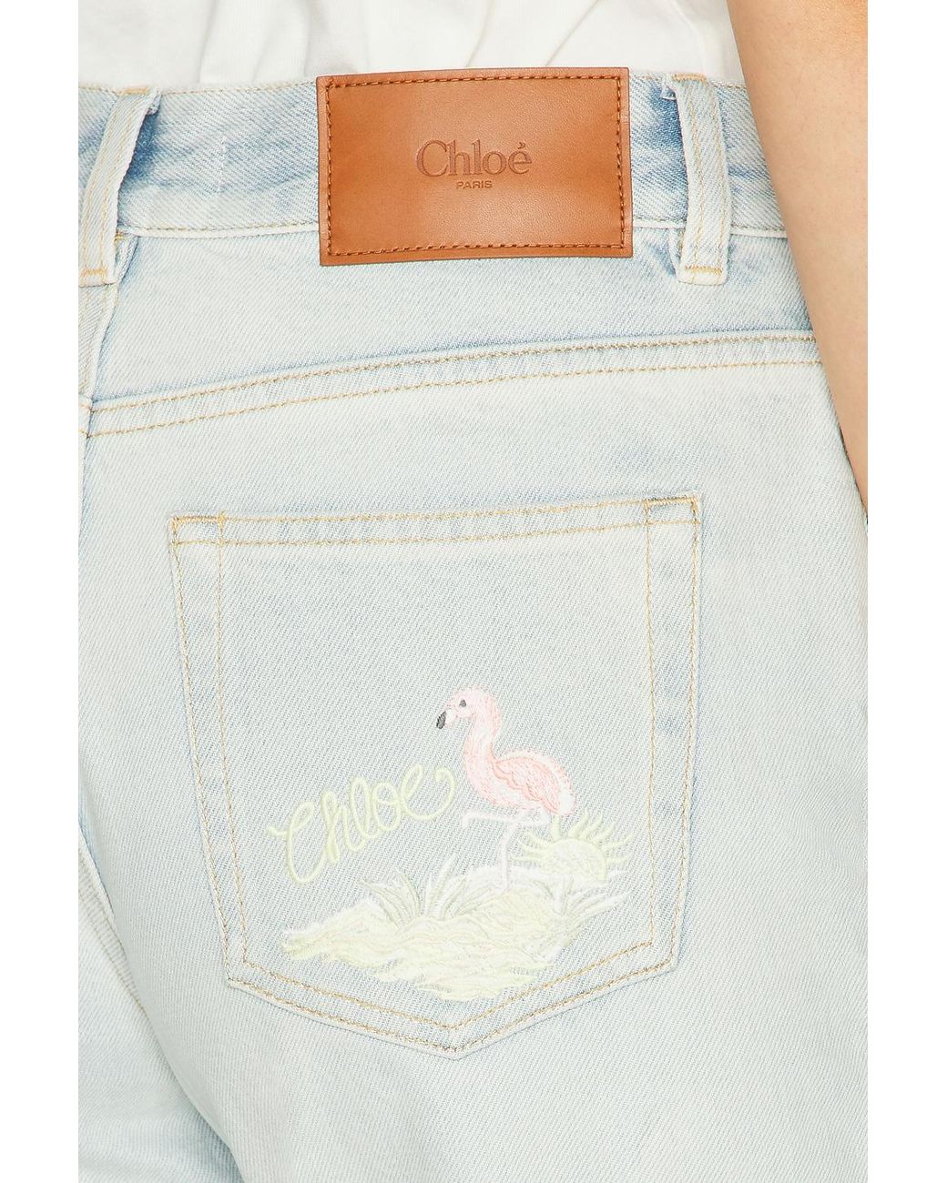Chloé White Straight Leg