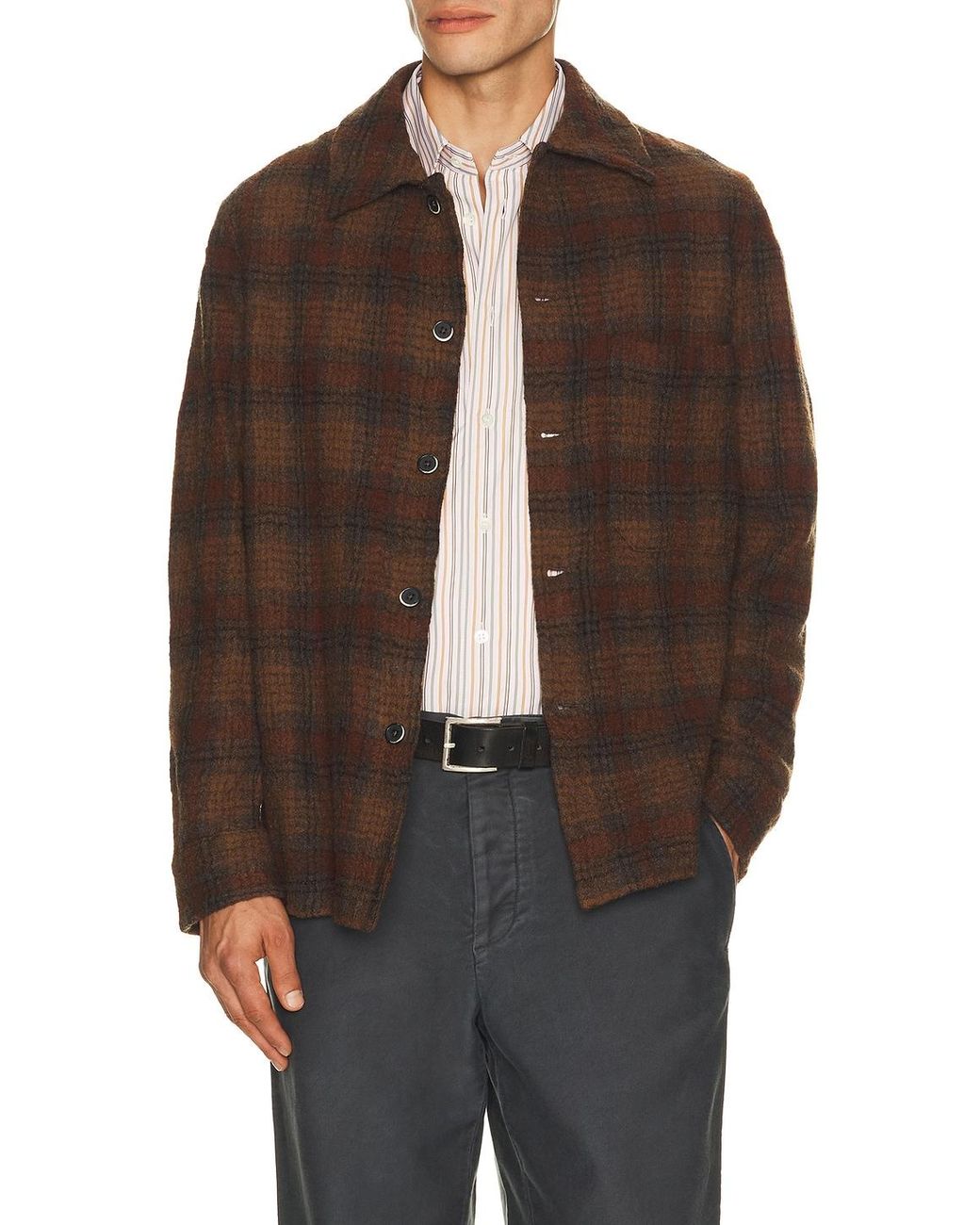 Barena Brown Overshirt for men