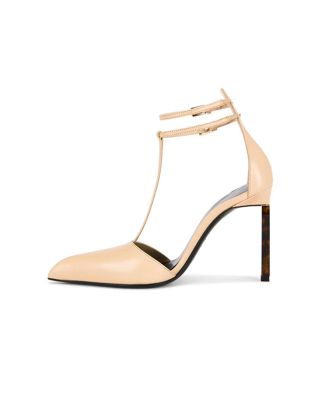 Tom Ford White Kid T Strap 105 Pump