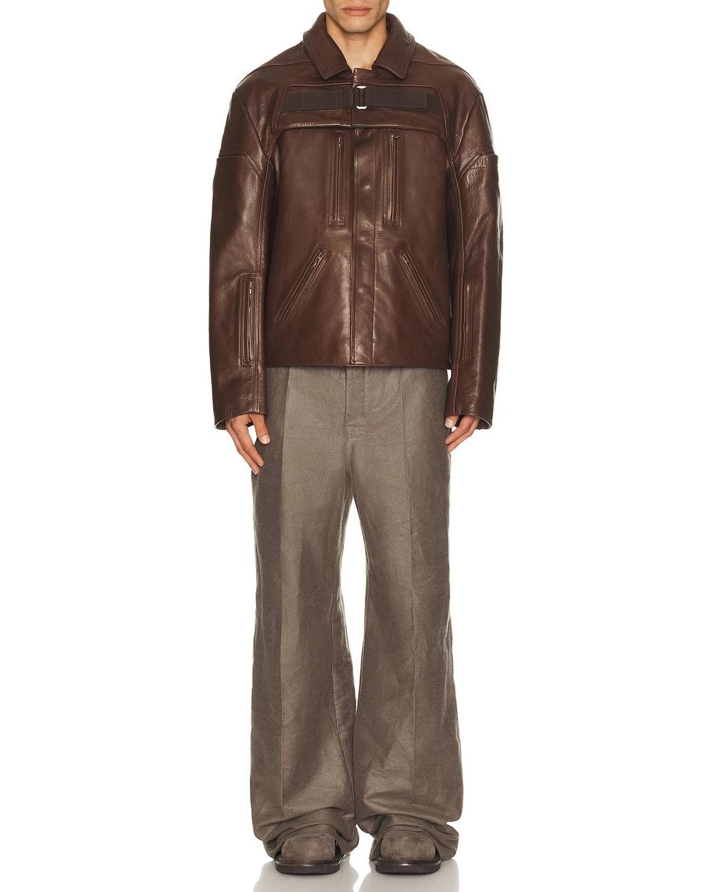 Rick Owens Brown 2 Piece Mac Jacket for men