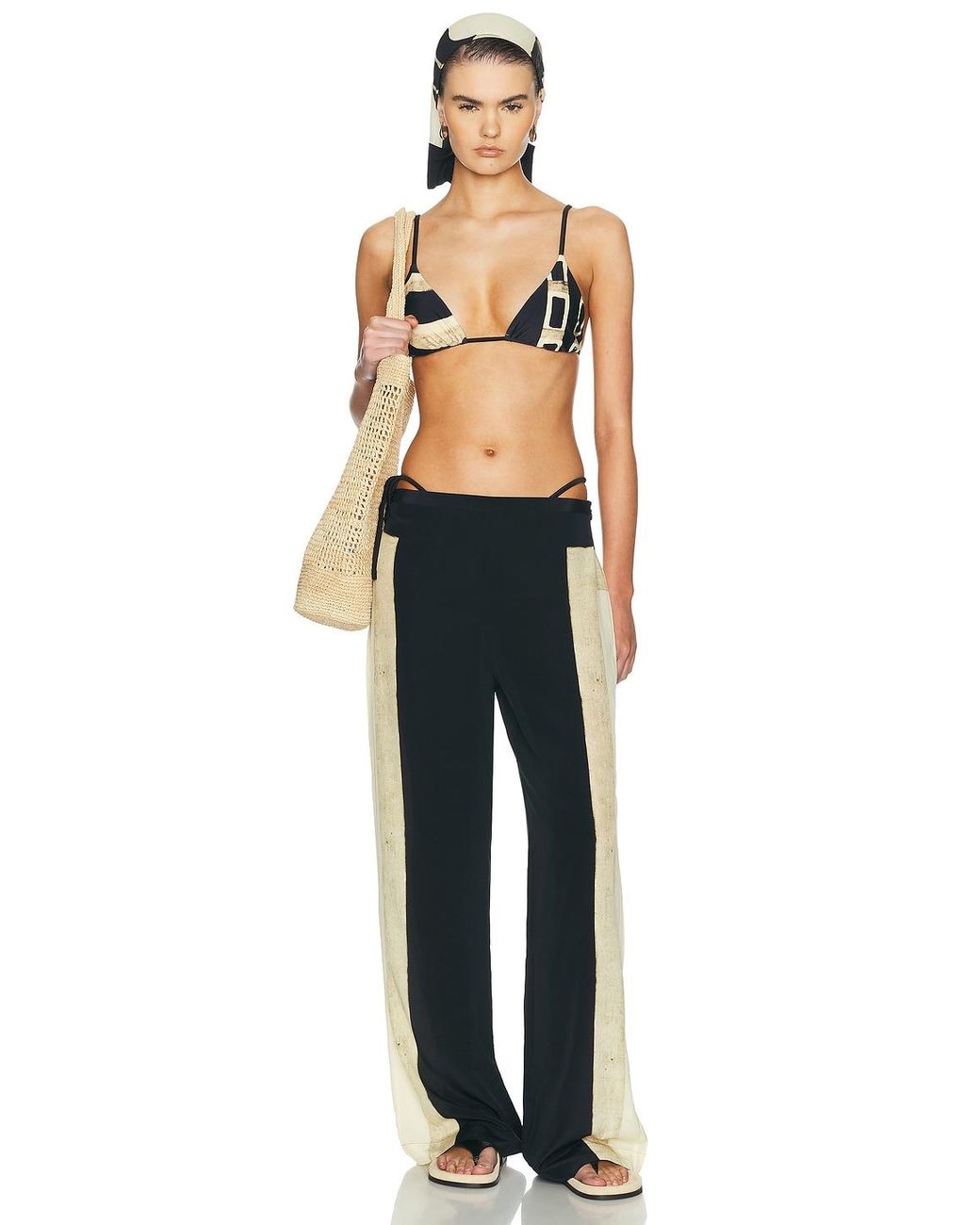 Sir Multicolor Sona String Triangle Top