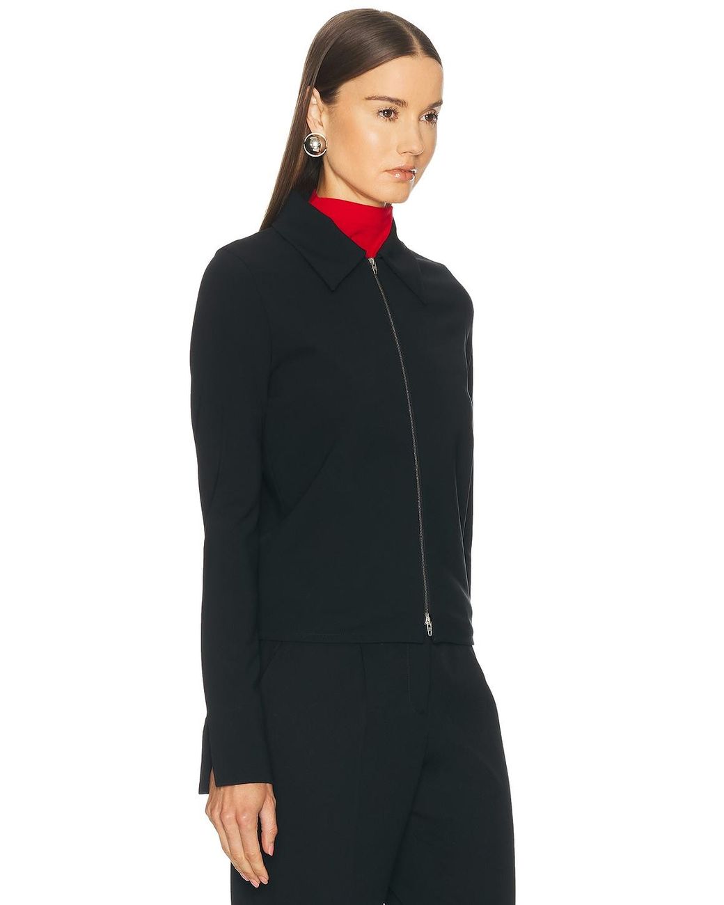Jil Sander Blue Zip Up Jacket