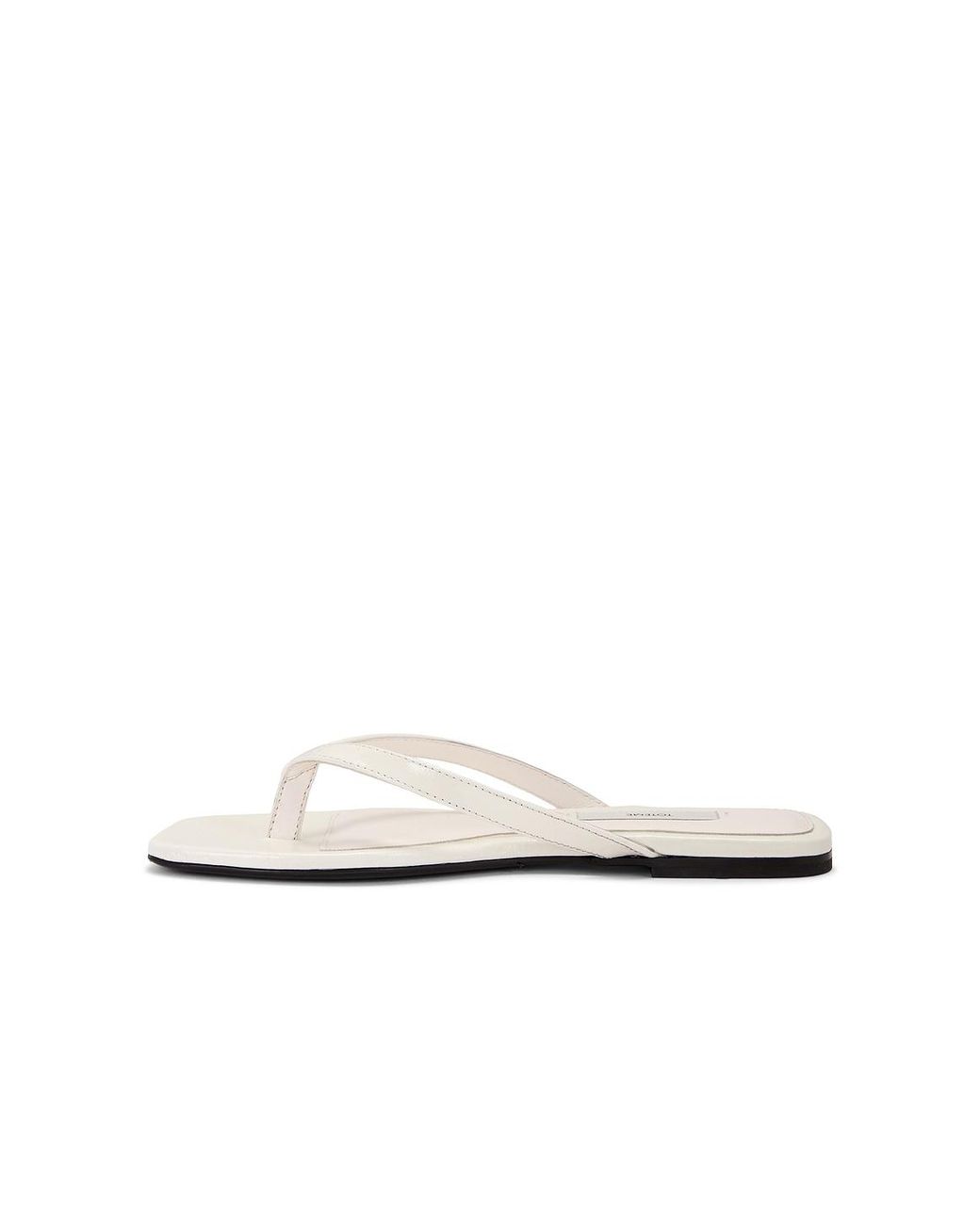 Totême  White Naplack Flip Flop