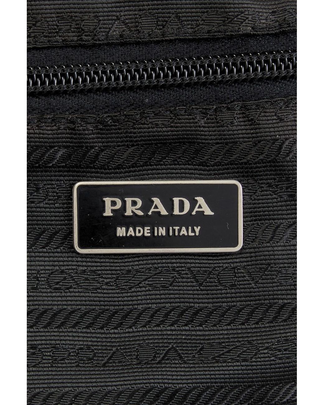 Prada Black Tessuto Flat Messenger Bag