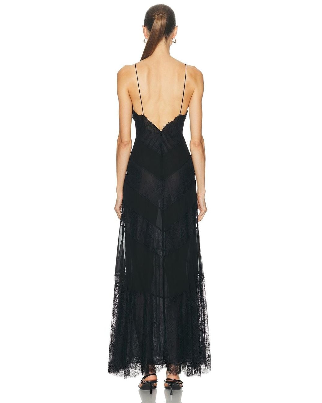 LoveShackFancy Black Astra Dress