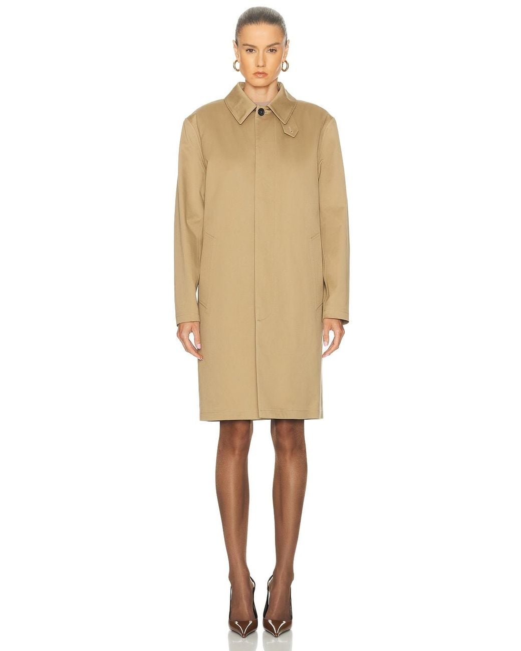 Saint Laurent Natural Manteau Jacket