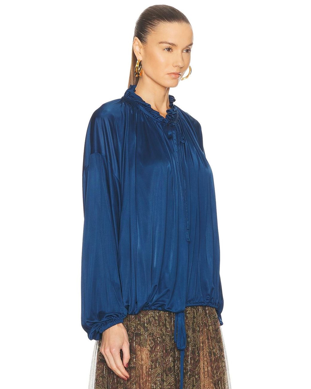 Saint Laurent Blue Blouse