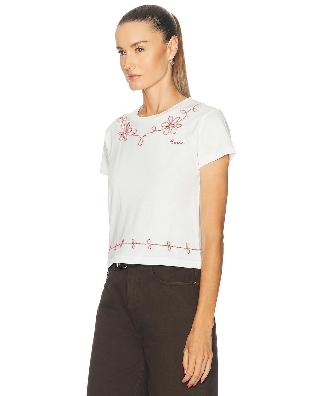 Bode White Lasso Tee