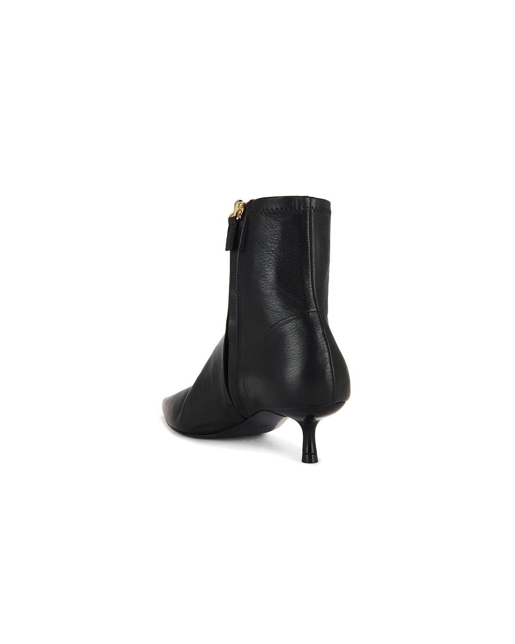 Jonathan Simkhai Black Joni Stretch Leather Ankle Boot