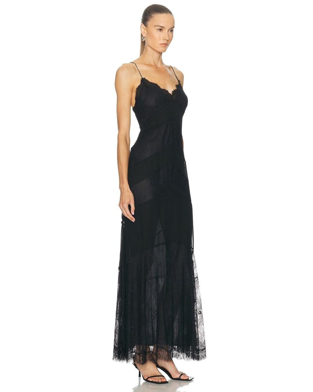 LoveShackFancy Black Astra Dress