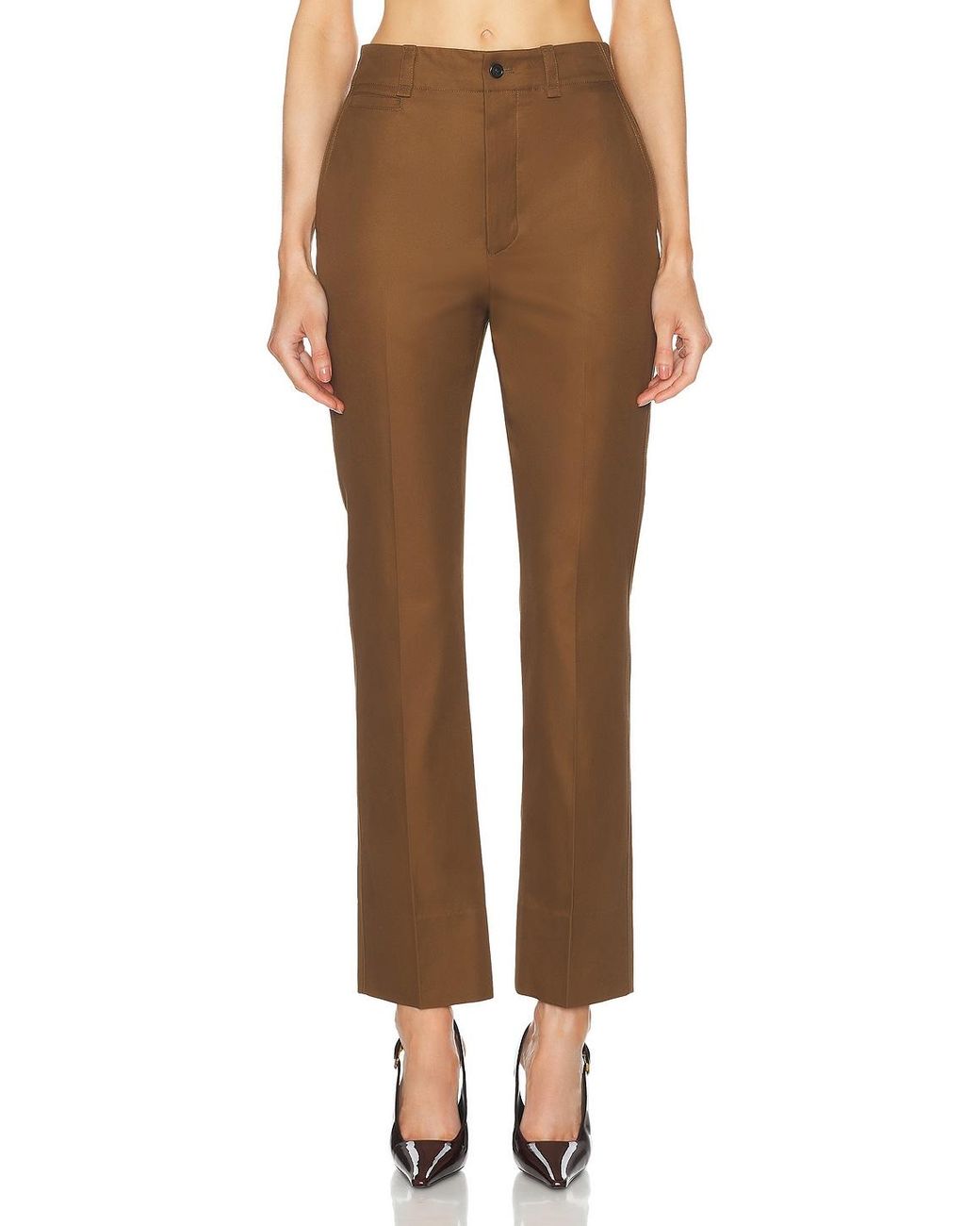Saint Laurent Brown Bootcut Pant