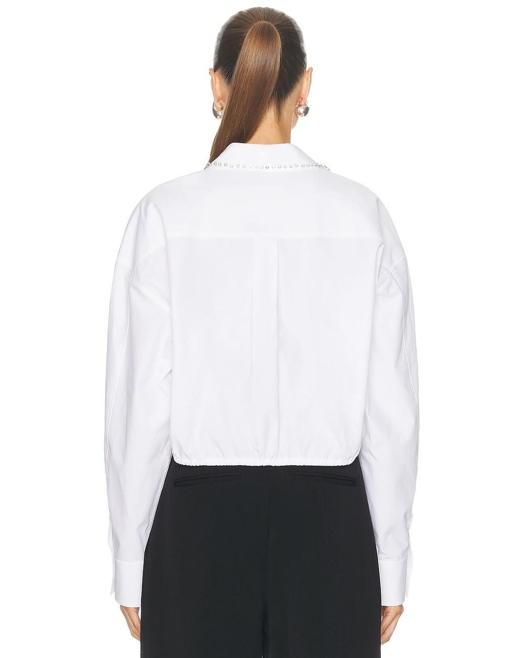 Alexander Wang White Wrap Shirt