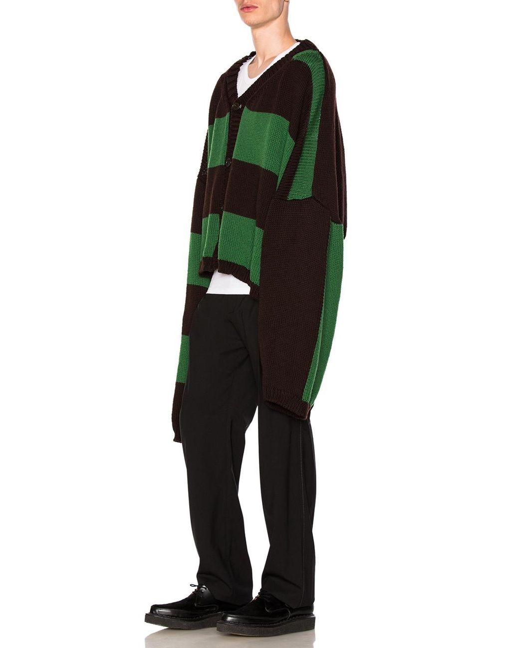 Raf Simons Wool Disturbed Striped 