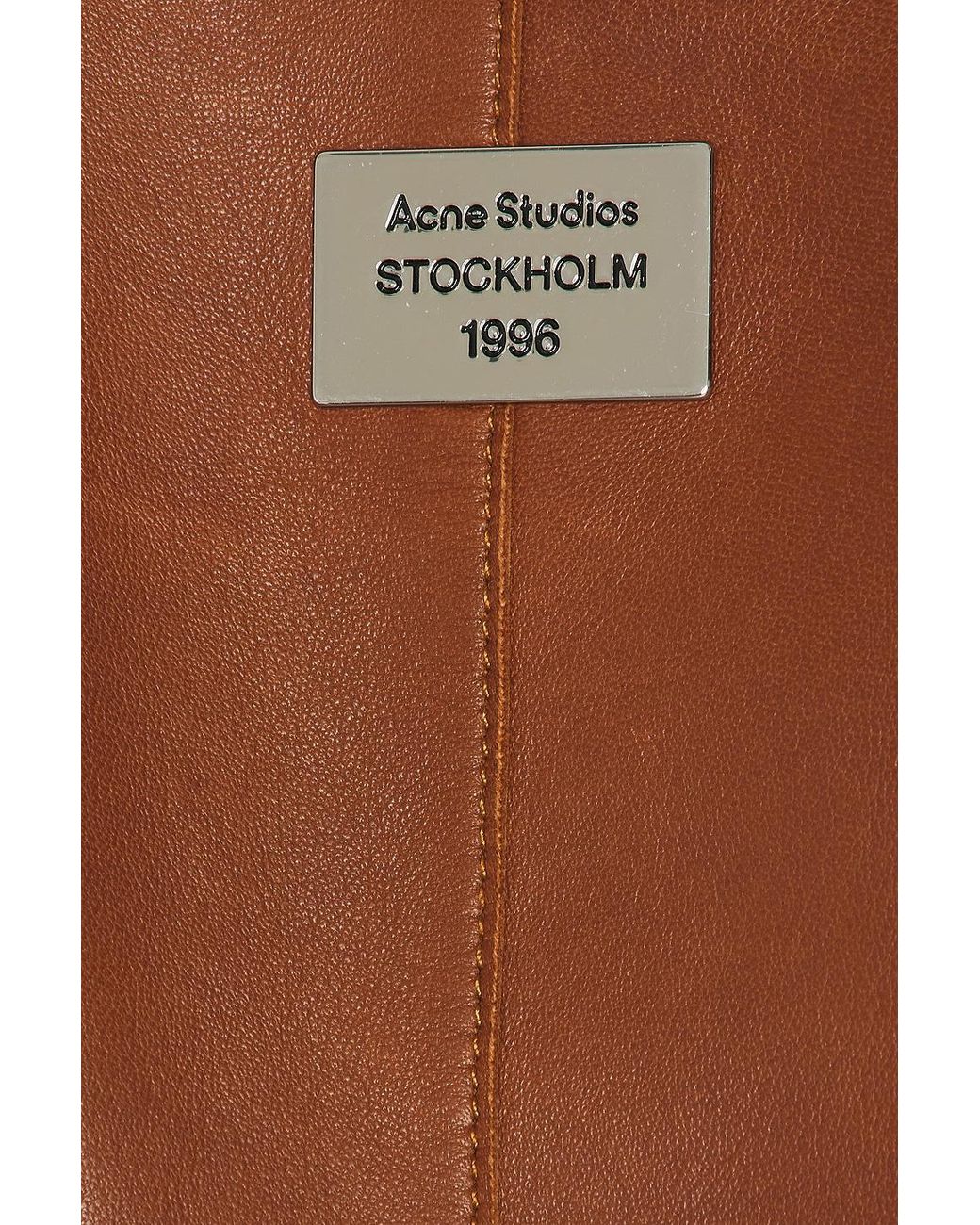 Acne Brown Lorassino Leather Jacket