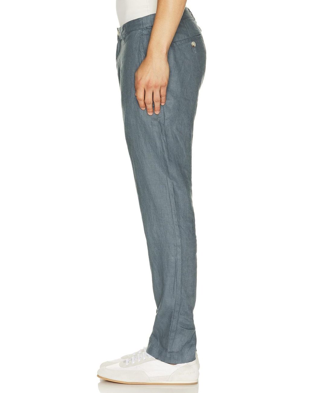Onia Blue Linen Trouser for men