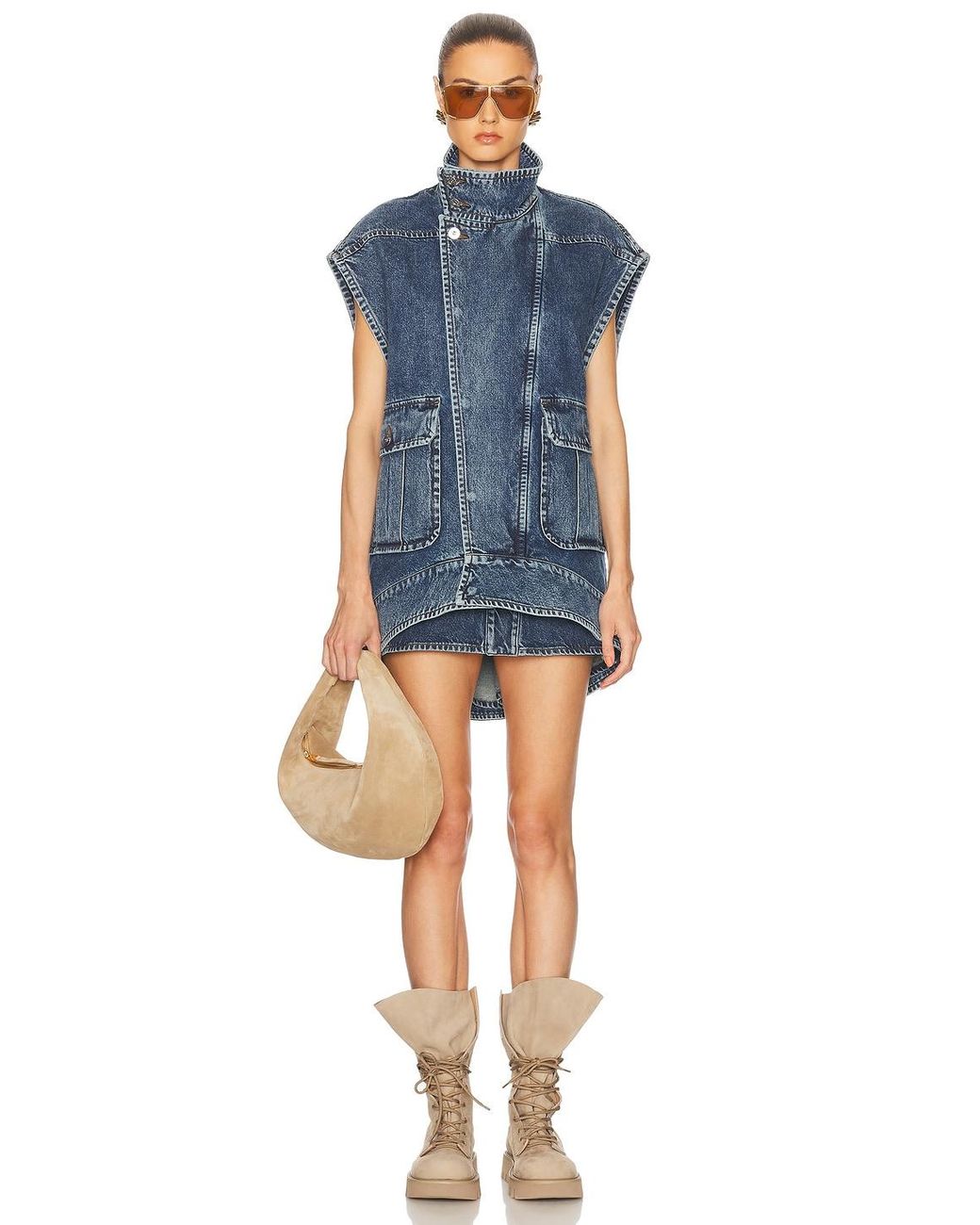 J.W. Anderson Blue Patch Pocket Mini Skirt