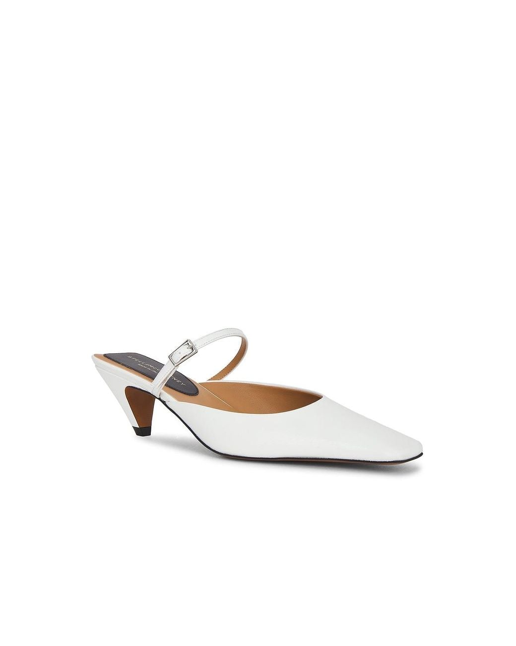 Stella McCartney White Mule Pump