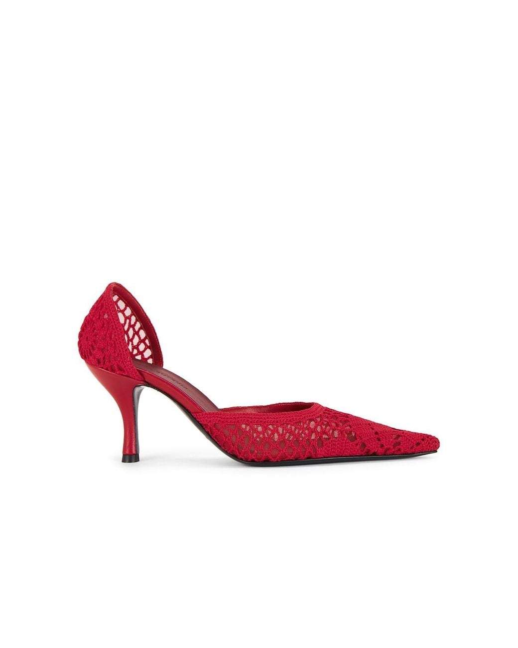 Magda Butrym Red Crochet Pump