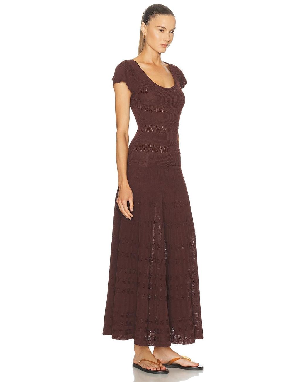 Solid & Striped Brown The Belle Dress