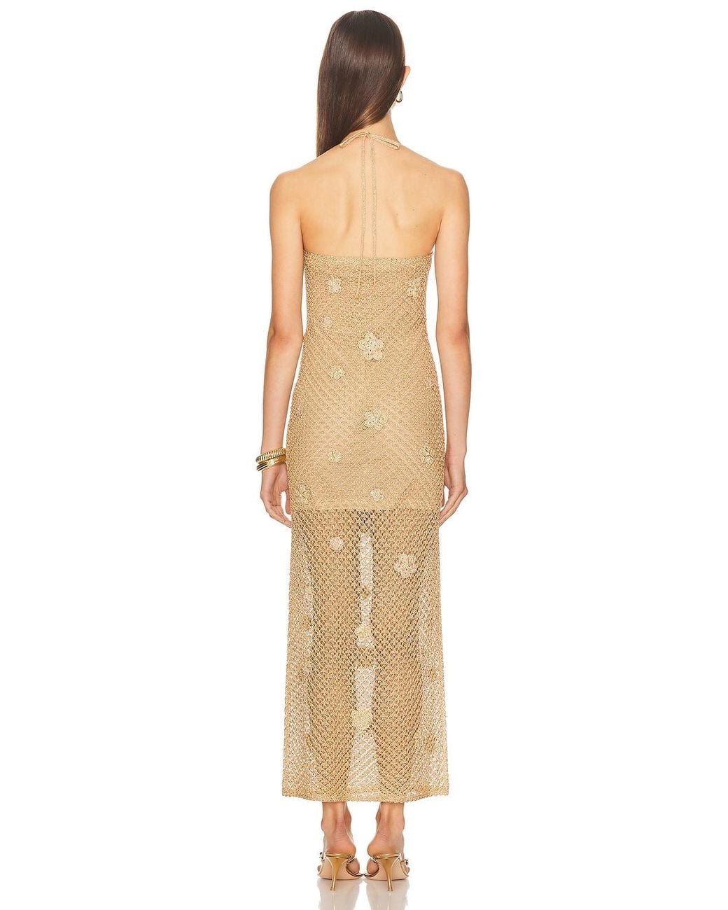 knee length dresses for ladies Metallic Ruched Mini Dress