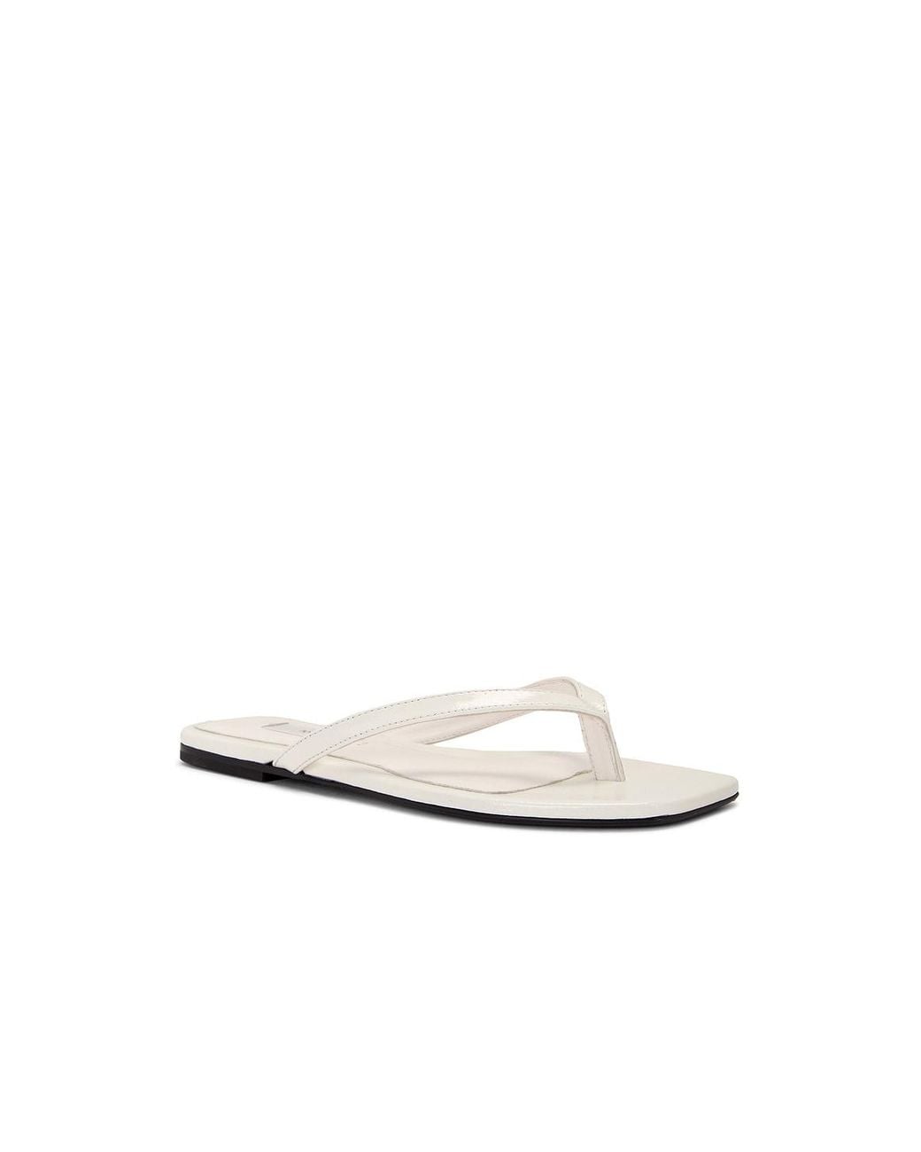 Totême  White Naplack Flip Flop