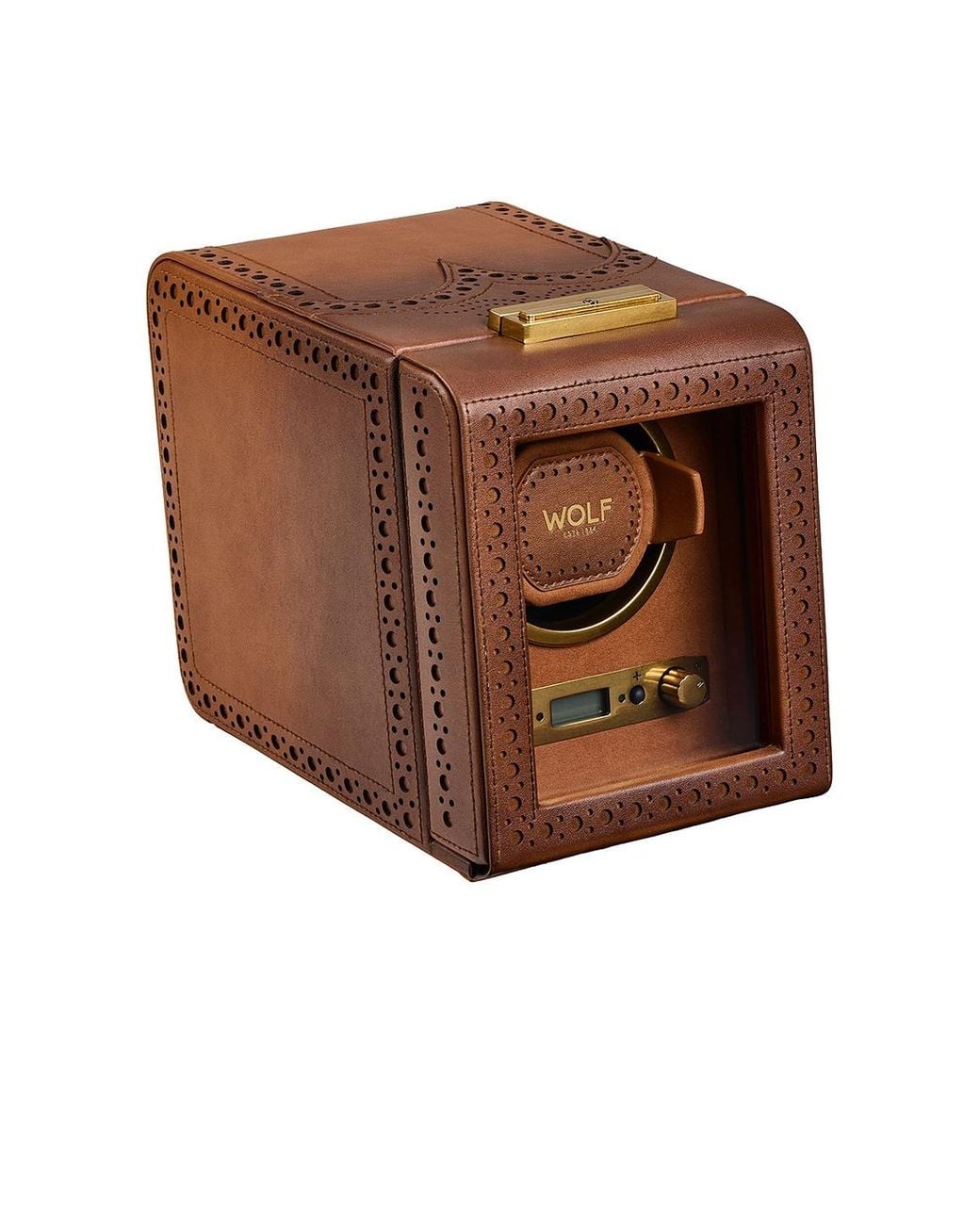 Wolf Brown Brogue Single Winder