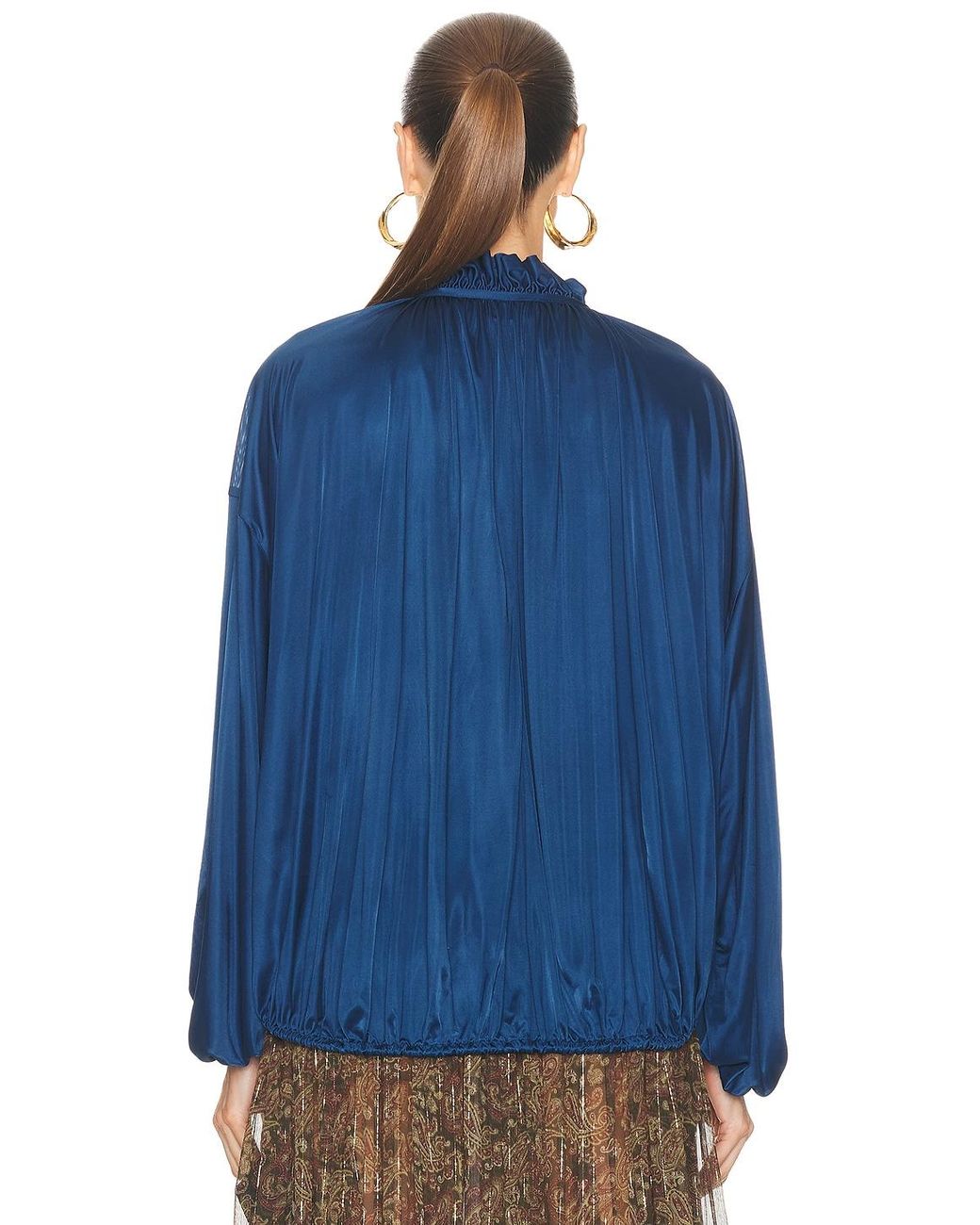 Saint Laurent Blue Blouse