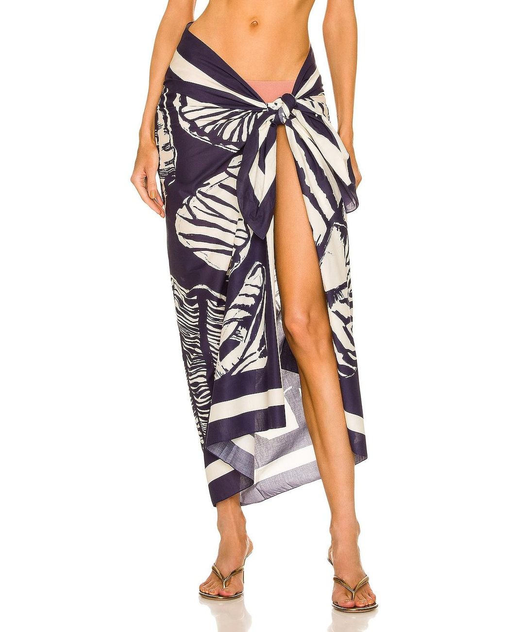 Femme Vêtements Articles de plage et maillots de bain Paréos Sarong en voile de coton biologique La Mer Coton Johanna Ortiz 