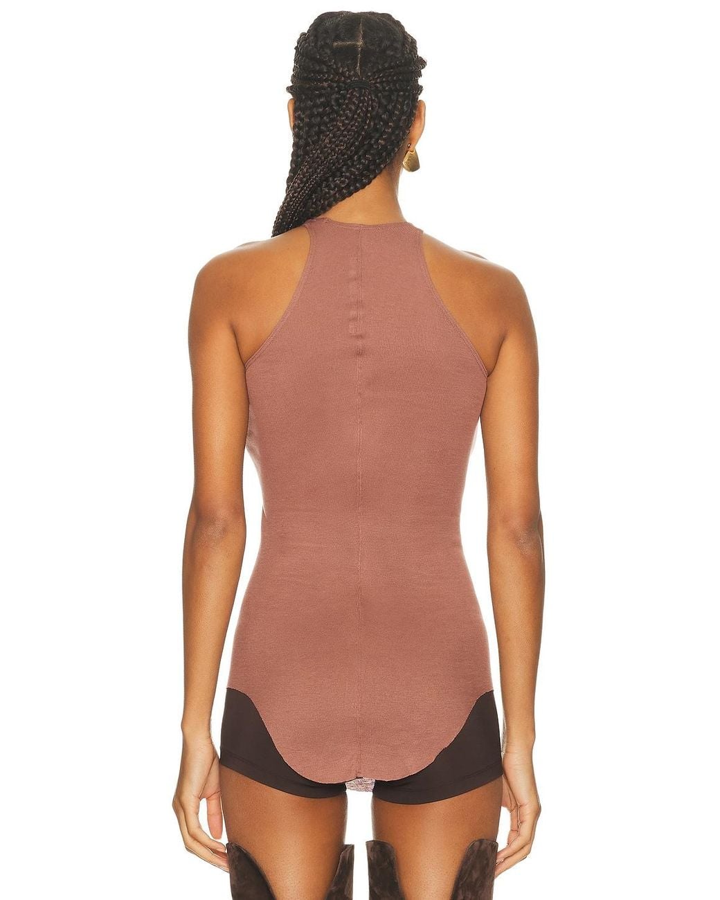 Rick Owens Purple Basic Tank Top